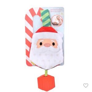 Sunny Days Christmas Crinkle Book Santa Activity & Teether Baby Toy